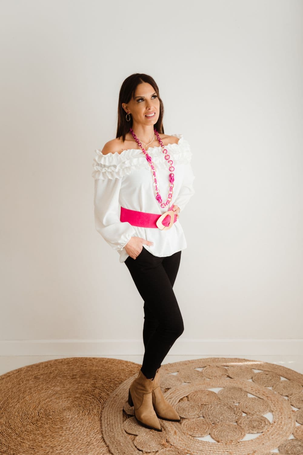 Camisa doble volante