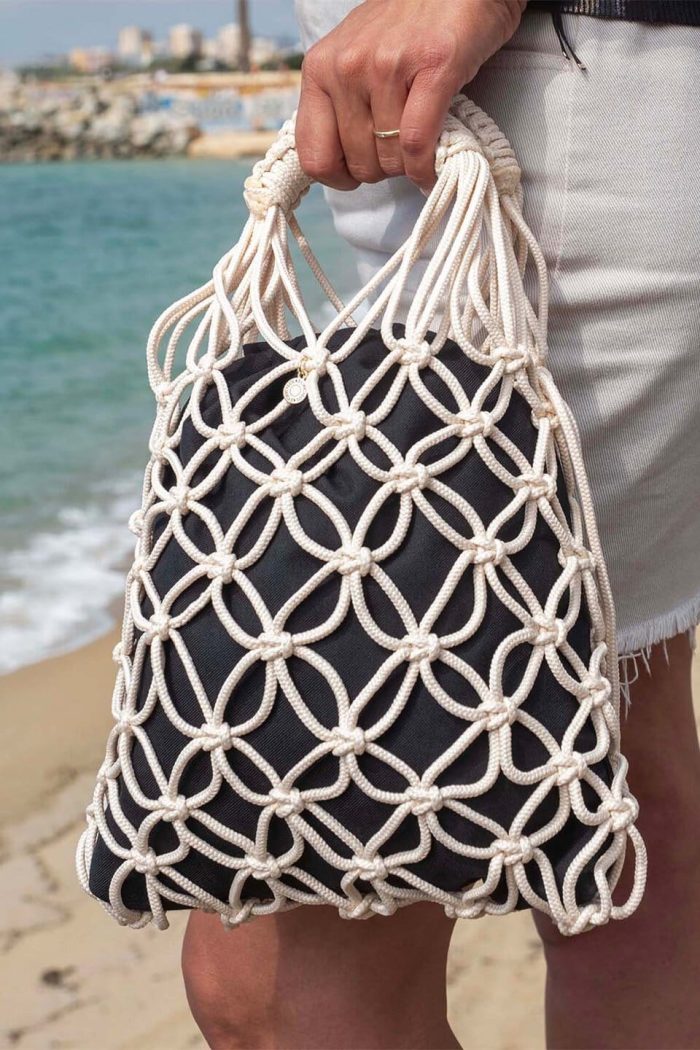 Macramé Bag with Short Handle