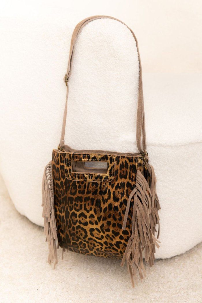 Leather Bag Print Crossbody Bag