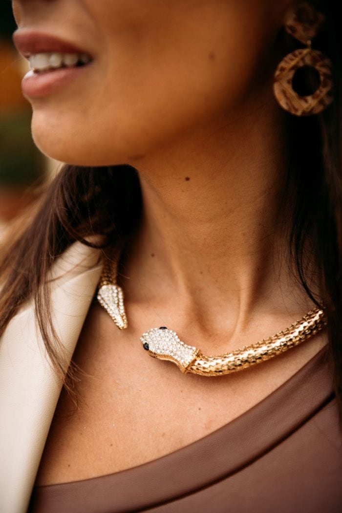 Choker Snake Thick Gold