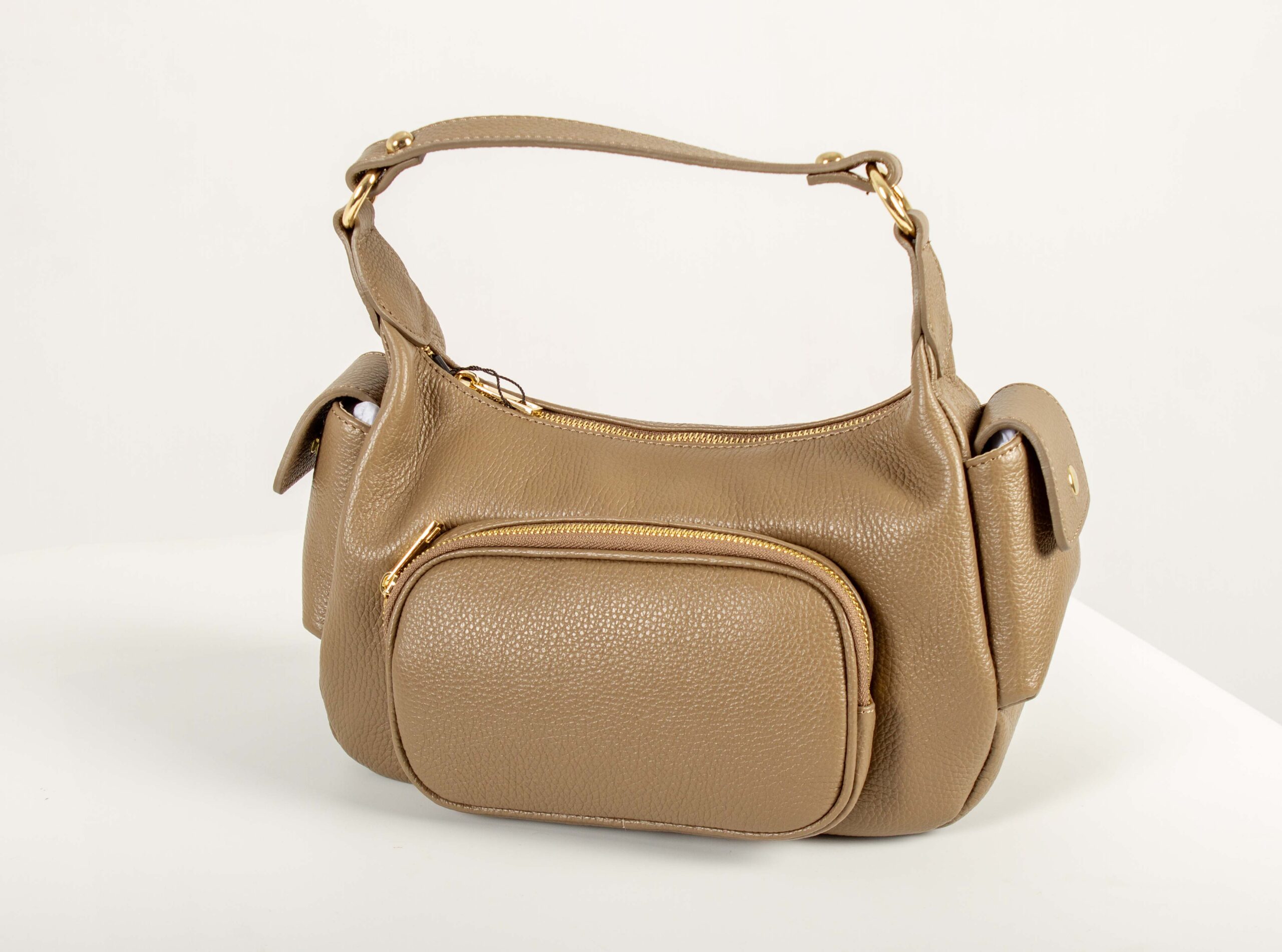 Bolso piel cremalleras - Imagen 2