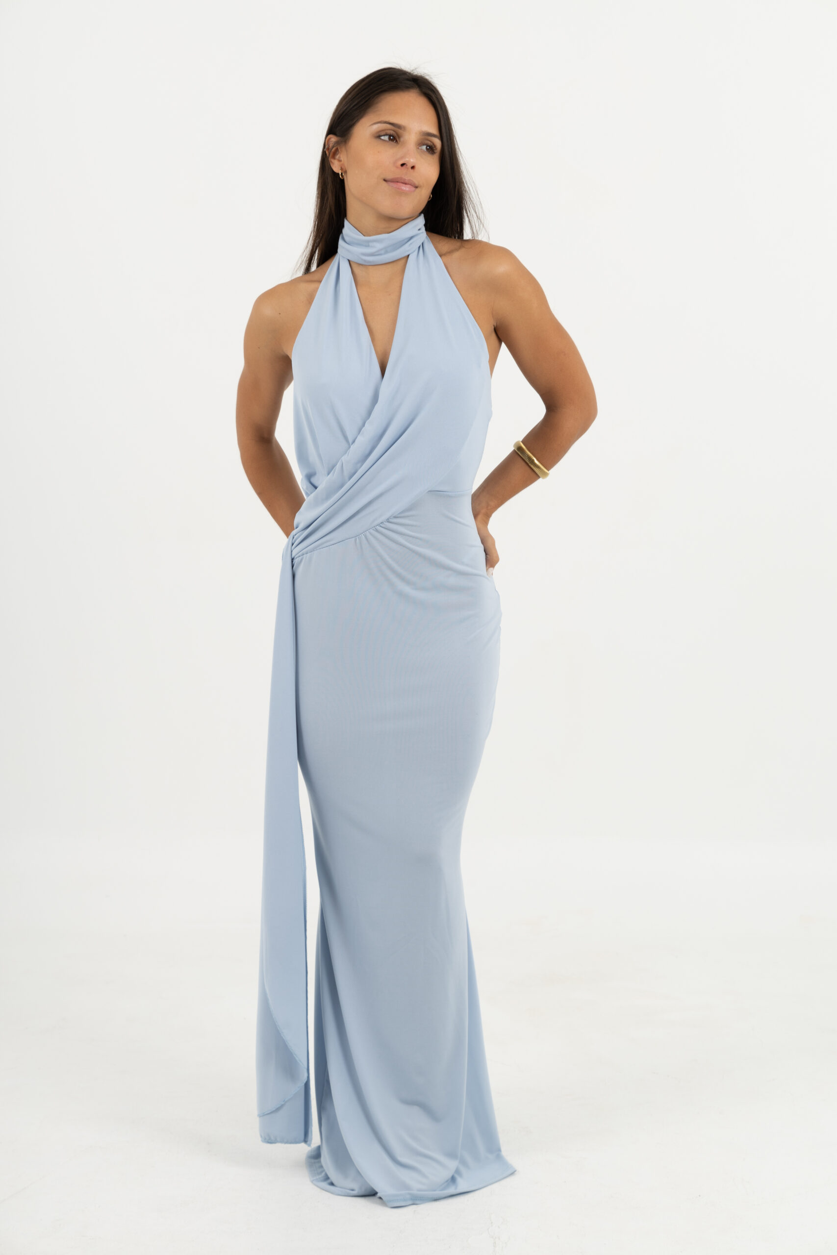 Vestido Largo de Raso - Imagen 4