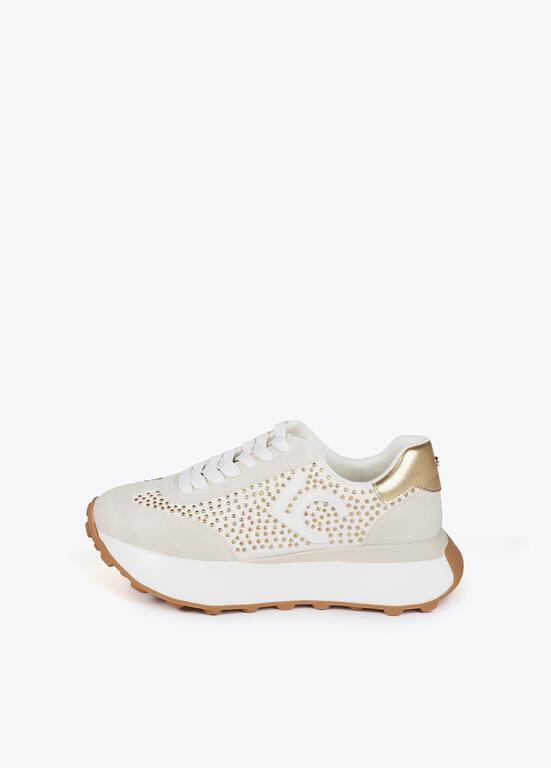 Rhinestone Sneaker White