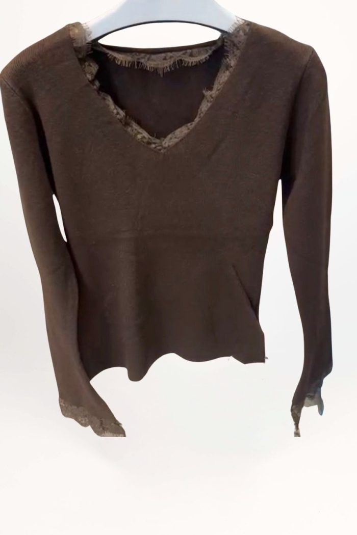 Lace and Peak Sweater
