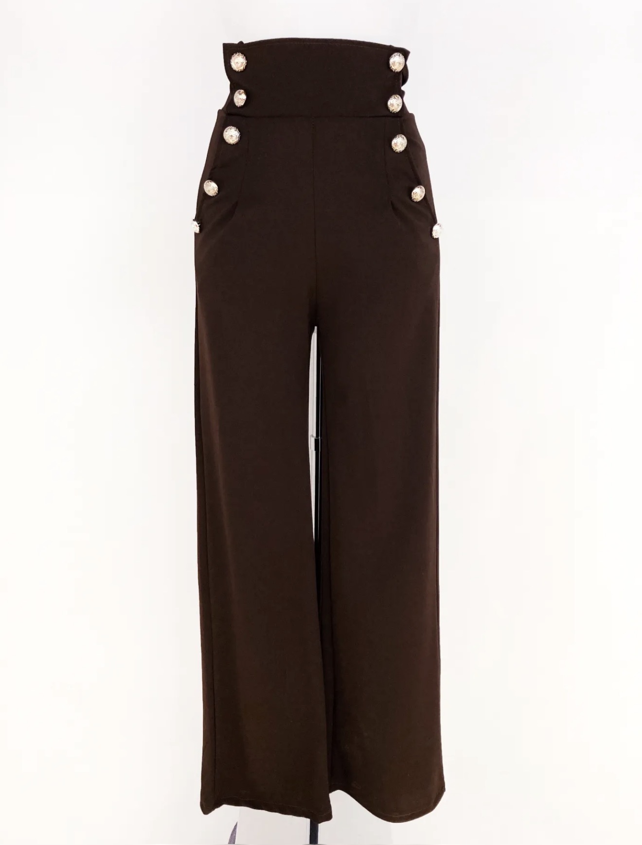 Pantalón Detalle Botones Dorados - Imagen 2