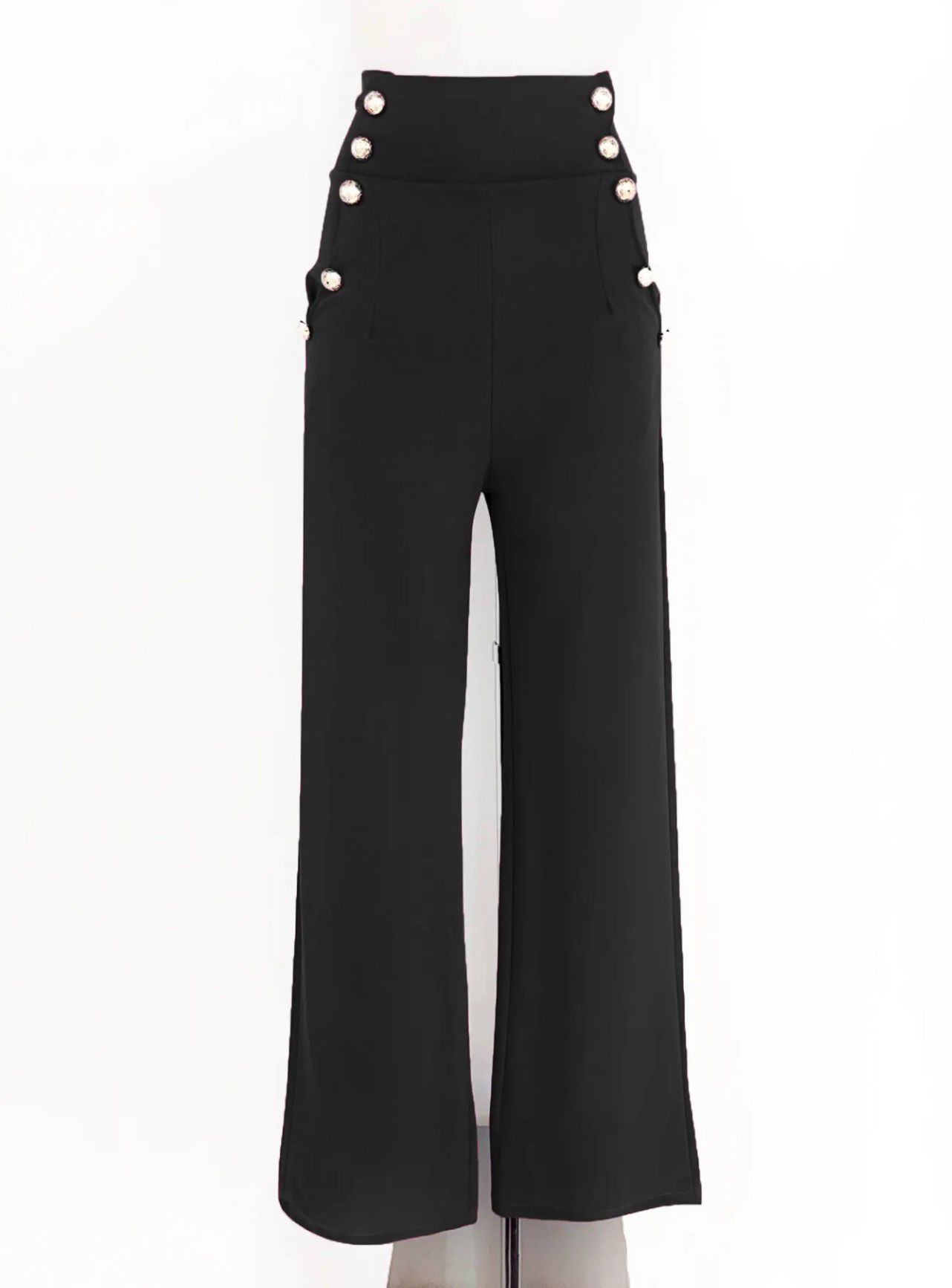Pantalón Detalle Botones Dorados - Imagen 5