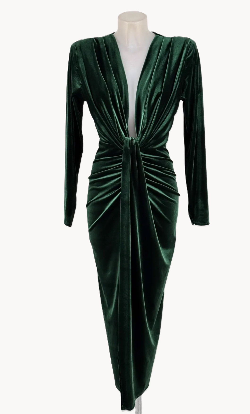 Draped Velvet Dress