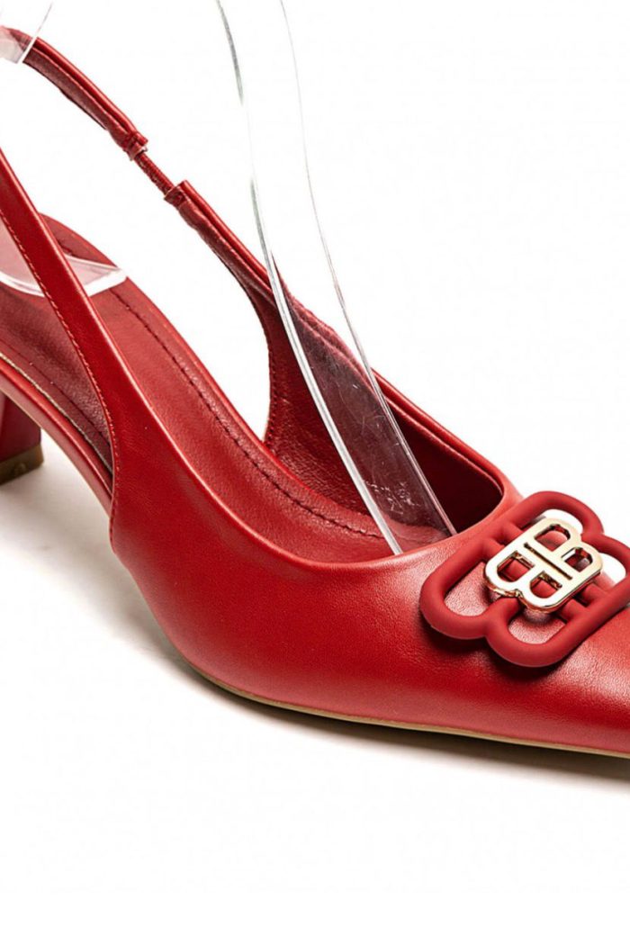 Red slingback shoe