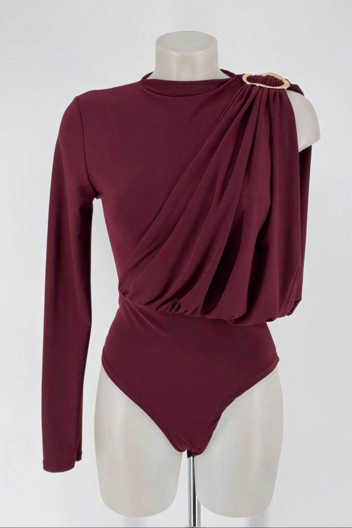 Crepe Arm Detail Bodysuit