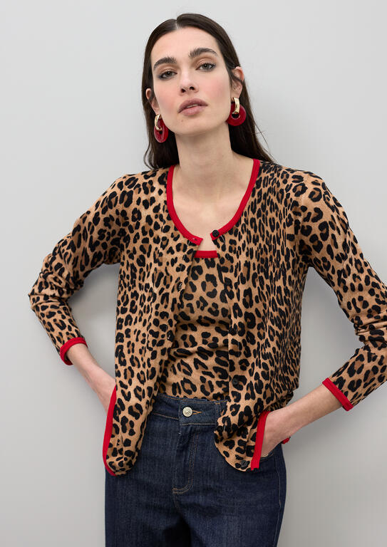 Cardingan Animal Print LC
