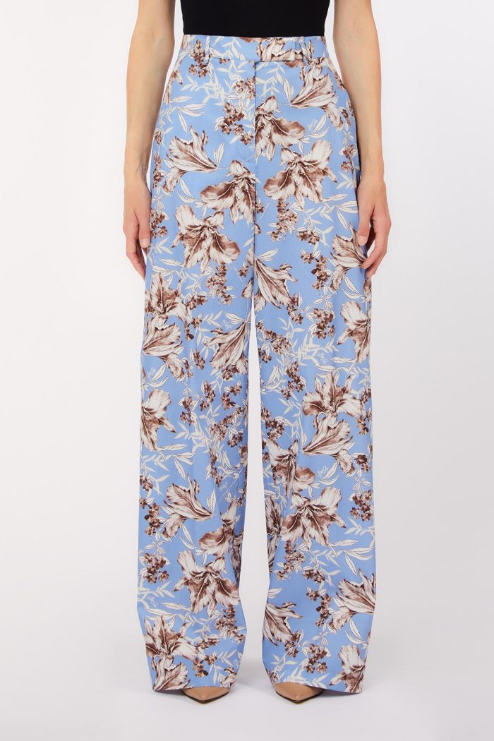 Pantalón Floral Ancho
