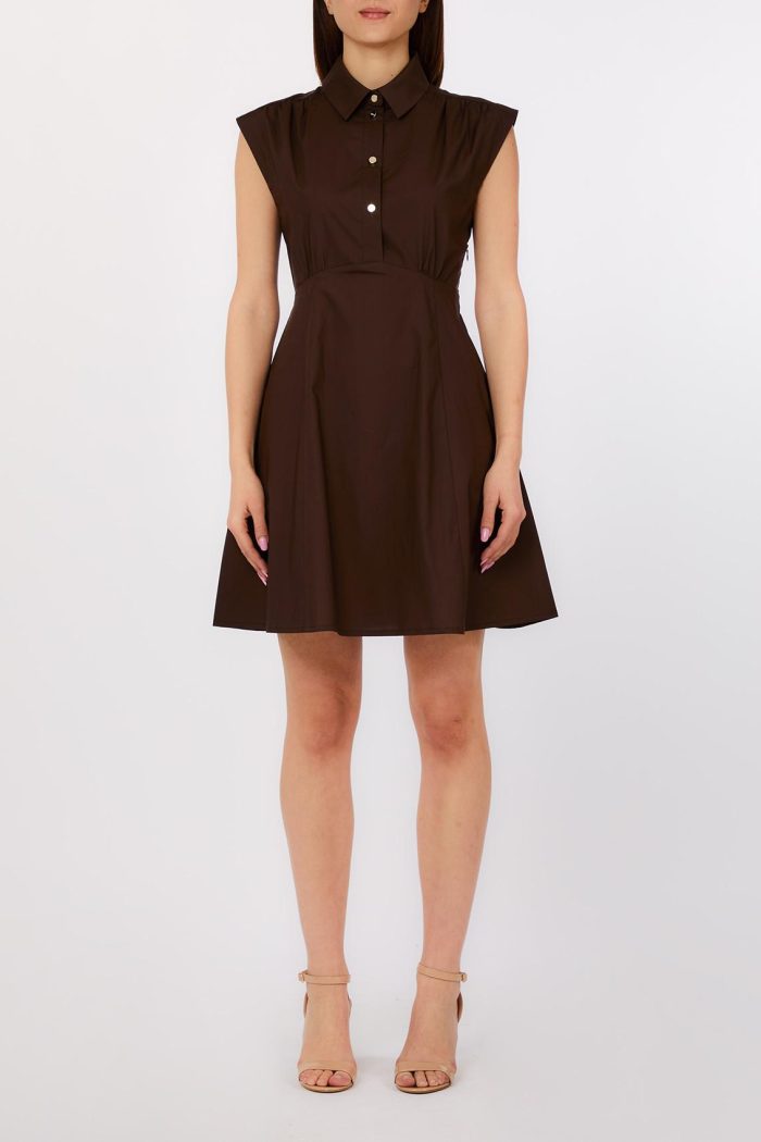 Vestido corto camisero