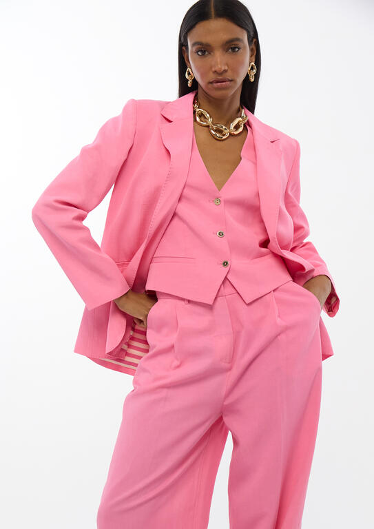Pink Fitted Vest