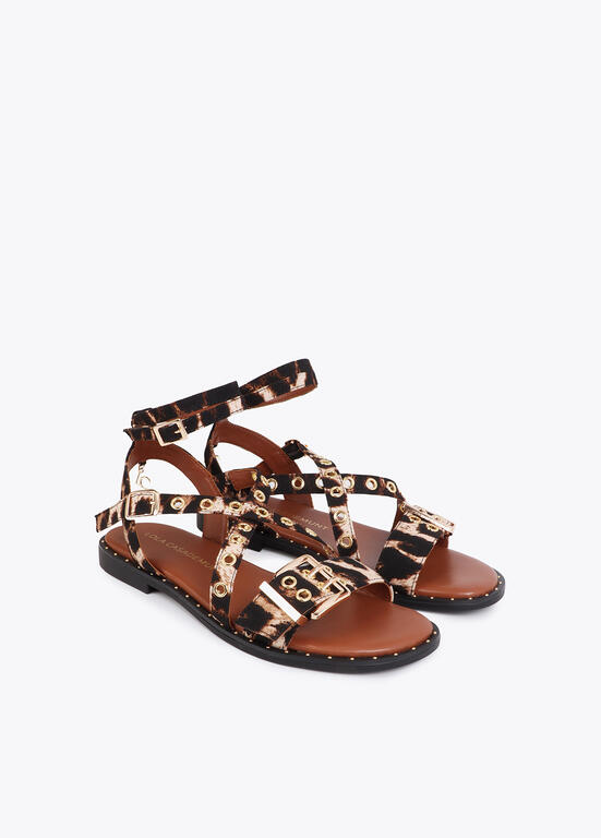 Animal Print Flat Sandal